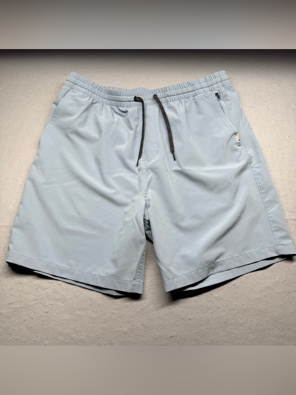 Quiksilver Amphibian Men's Pale Blue Drawstring Shorts Size XL